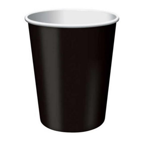 Hoffmaster Group 56134B 9 oz Hot & Cold Cups, Black - 24 per Case - Case of 10