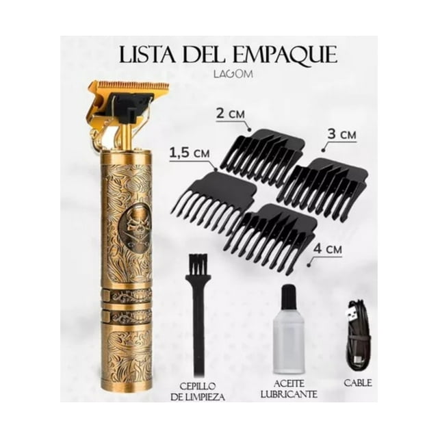 Rasuradora Electrica Cortadora De Pelo Profesional Máquina De Cabello Recargable 4 peinas Aceite
