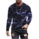 thumbnail image 2 of Blusas y camisas de manga larga con cuello redondo. Nueva camiseta casual de manga larga para hombre. Camiseta deportiva con estampado navideño. Blusas y camisas de manga larga con cuello redondo. Blu, 2 of 5