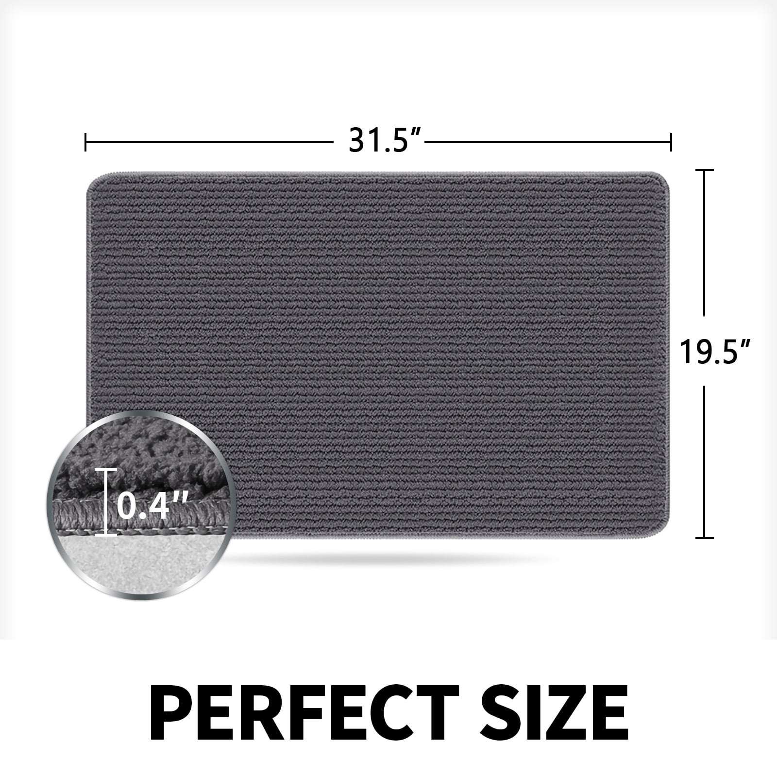 Door Mat Indoor, Front Door Mat Rugs for Entryway, Low-Profile Entrance Rugs,  Non-Slip Rubber Backing, Machine Washable Shoe Mats Entry Rug Indoor  Outdoor (Grey, 19.5”x31.5”) - Coupon Codes, Promo Codes, Daily Deals