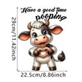 thumbnail image 3 of nvzhuang Animal Toilet Stickers Funny Cat Cow Frog Giraffe Toilet Lid Decals Toilet Seat Stickers for Bathroom Toilet Kitchen, 3 of 3