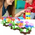 thumbnail image 5 of NeveLance 104Pcs Children DIY Mini Garden Flowers Blocks Assembly Educational Toy, 5 of 8