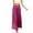 Hot Pink, variant on Odeerbi Wide Leg Pants for Women Fashion 2025 Casual High Waist Elastic Waist Solid Color Ruffle Long Pants Claret