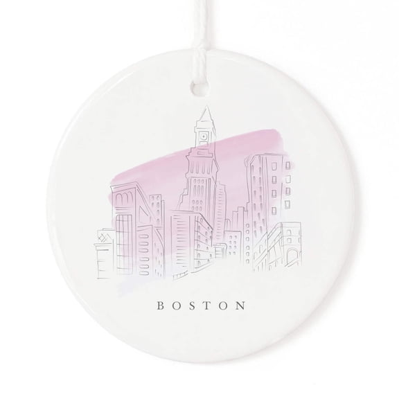 Boston Christmas Ornament