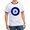 Navy/White, variant on CafePress - Nazar Amulet Evil Eye Protection T Shirt - 100% Cotton Ringed T-Shirt