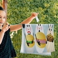 thumbnail image 3 of Cute Bunny Easter Hand Towels, Hamburger Food Happy Kitchen Towel Ultra Soft and Absorbent,Decorative Fingertip Face Towel for Bathroom Hotel, 2 PCS, 28.3"x 14.4", 3 of 5