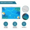 thumbnail image 6 of Summer Pool Water Palm Leaves Placemats Set of 4,Wipeable Washable Table Mats for Dining Tables, Beach Balls Starfish Place Mats for Kitchen Event Party Tabletop Decor, 6 of 9