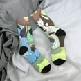 thumbnail image 5 of Masiiu Bluey Pattern Adult Crew Socks, Breathable Color-Block Mid-Calf Socks, Comfortable for Daily Wear and Sports, 5 of 6