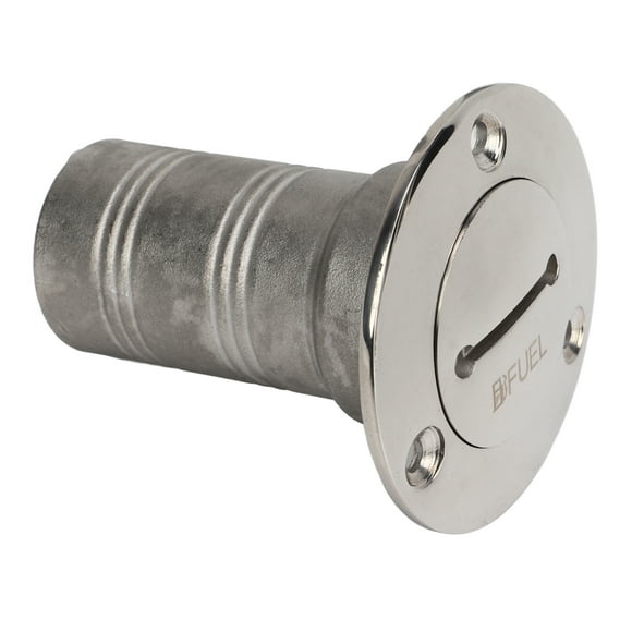 1.5 Inch Deck Filler Cover, 316 Stainless Steel Hardware with Key Water Deck Fuel Filler Angled Neck for Marine Yacht Ship