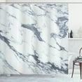 thumbnail image 1 of Ambesonne Marble Print Shower Curtain, Antique Oceanic, 69"Wx75"L, Cadet Blue White, 1 of 3