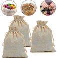 thumbnail image 5 of 30pcs Jute Bags 13x18cm Mini Reusable Linen Bags with Drawstring Gift Bags Natural Jute Bags for Party, Wedding, Christmas, 5 of 5
