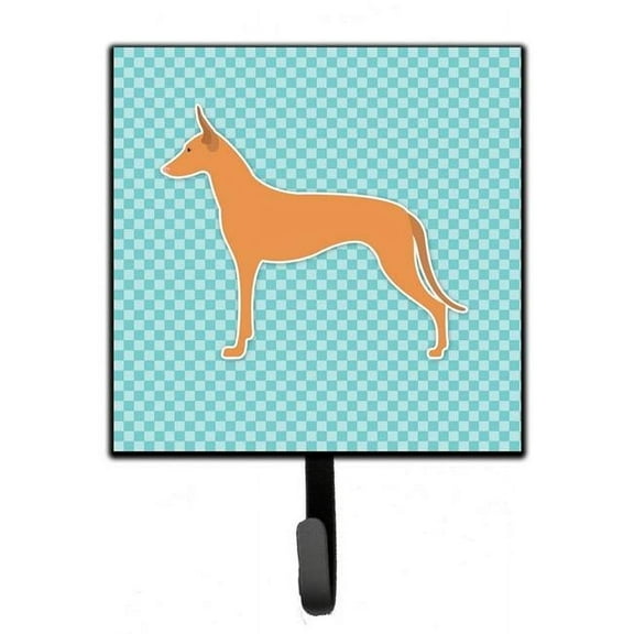 Carolines Treasures BB3688SH4 Pharaoh Hound Checkerboard Blue Leash or Key Holder
