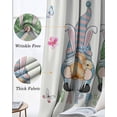 thumbnail image 3 of Happy Easter Blackout Curtains for Bedroom Living Room Darkening Curtains 84 Inch Length 2 Panels Set Spring Gnomes Rabbit Eggs Floral Lattice Window Curtain Window Treatment Grommet Drapes 42"x84", 3 of 9