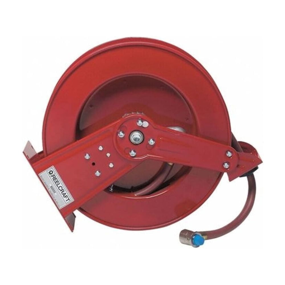REELCRAFT 81100 OLP 3/8" x 100 ft. Spring Return Hose Reel with Hose 300 psi