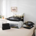 thumbnail image 4 of YST Black Grey 7-Piece Gradient Abstract Chic Comforter Set, Twin Size, 4 of 4