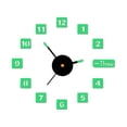 thumbnail image 2 of Fiudx Reloj de Pared Acrílico, Diseño Digital Autoadhesivo Diy, Función de Silencio para Un Ambiente Tranquilo, Decoración Del Hogar, Fácil Instalación, Funciona con Pilas, Tamaño 50 X 50 X 1 Cm, 2 of 3