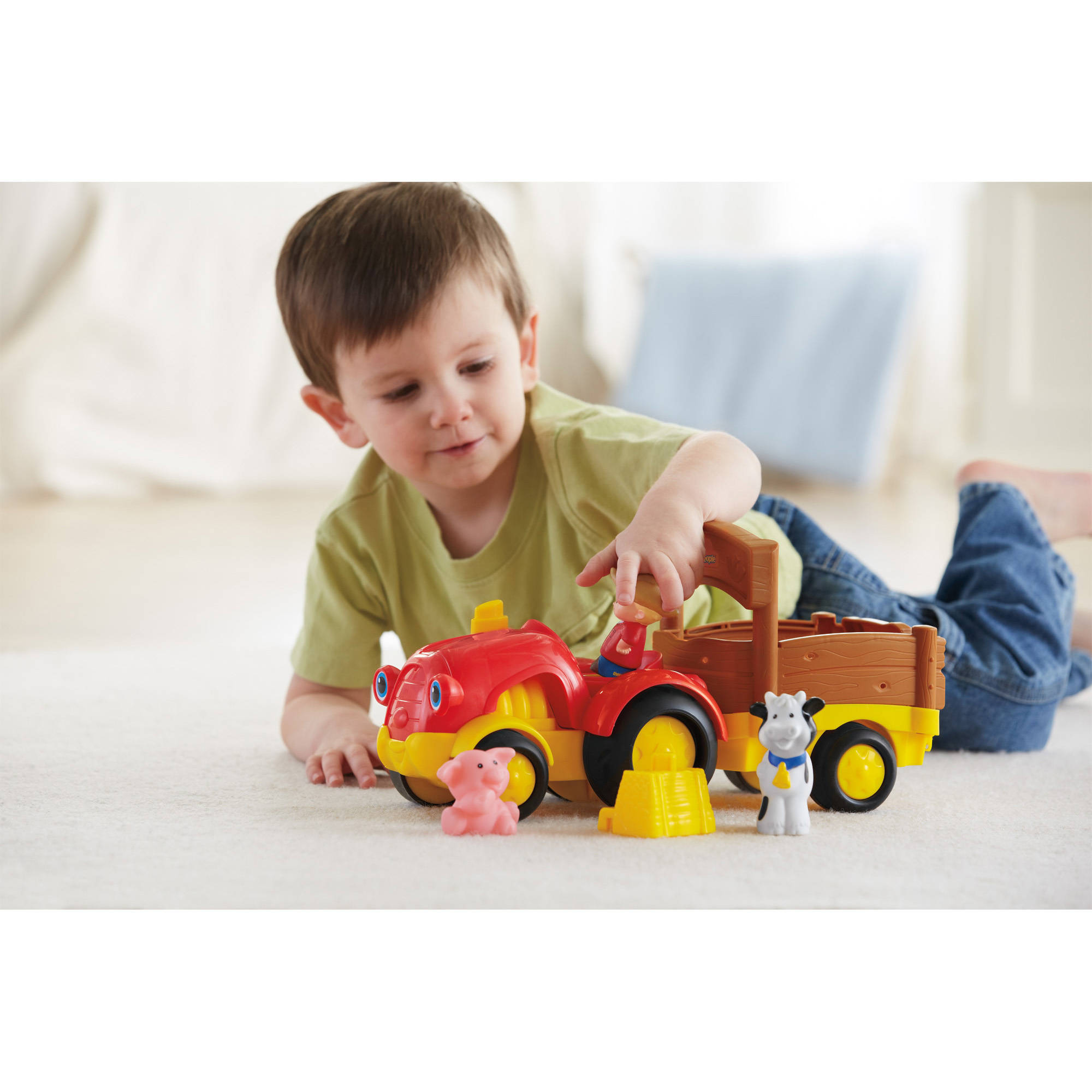 Fisher-Price Little People Tow 'n Pull Tractor - image 4 of 4