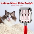 thumbnail image 2 of Stainless Steel Cat Litter Scoop, Metal Cat Litter Scoop, Kitty Metal Scooper, Sturdy Mesh Scooper, Silver, 2 of 8