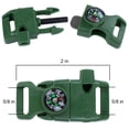 thumbnail image 2 of Paracord Planet Plastic Side Release Emergency Survival Utility Buckles & Whistle Buckles – Choose from 1/2”, 5/8” or 3/4” – Multiple Color Options – Multiple Pack Sizes Available, 2 of 2