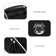 thumbnail image 4 of Bolsa para zapatos deportivos, portátil, impermeable, de nailon, con cremallera, para gimnasio al aire libre, viajes, color negro, talla única, 4 of 8