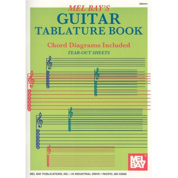 Guitar Tablature Book, (Paperback)