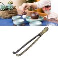 thumbnail image 4 of Tea Cup Tongs, Portable Metal Cup Tweezers Fine Workmanship Non Slip Sawtooth Stable Clamping  For Household Use Bronze Color,Copper Color, 4 of 8