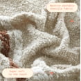 thumbnail image 5 of Beautiful 60" x 50" Cozy Striped Porcini Chenille Throw by Drew Barrymore, 5 of 5
