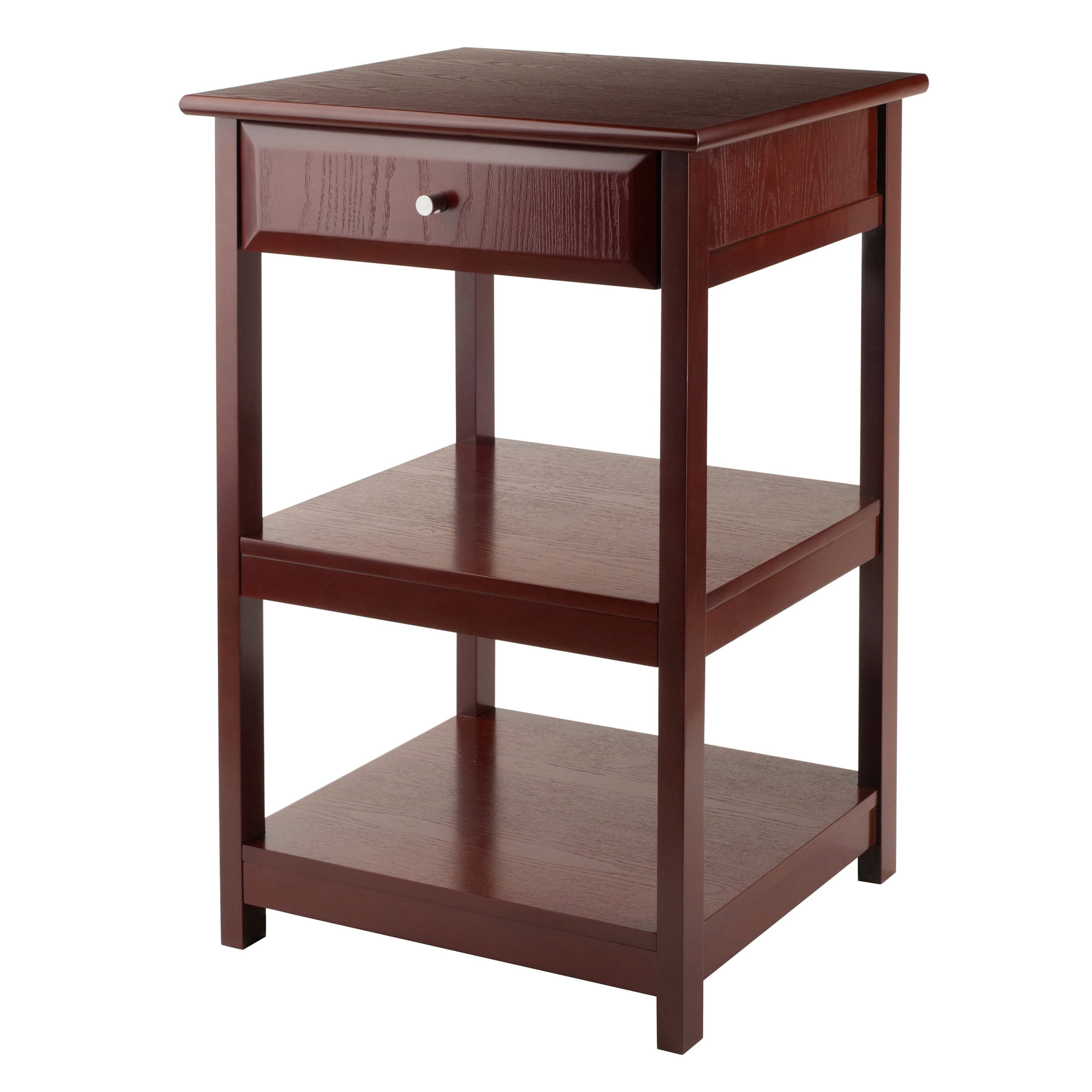 Winsome Wood Delta Home Office Printer Stand, Walnut Finish