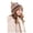 Khaki, variant on Baby Hats Toddler Beanies Kids Cute Cat Knit Earflap Hat Fuzzy Fleece Lined Winter Warm Cartoon Protective Cold Weather Cap For Boys Girls Pink,2-8 Years
