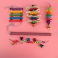 thumbnail image 2 of Wekity 5Pcs Colorful Pet Bird Cage Chewing Swing Hanging Bells Parrot Toy Set-0828, 2 of 5