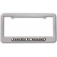 thumbnail image 1 of Powered By Dragons License Plate Frame, 1 of 1