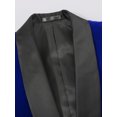 thumbnail image 5 of Beauty-Emily Men’s Velvet Blazer – One Button Shawl Lapel Tuxedo Jacket, Elegant Slim Fit Suit for Wedding, Party, Prom, Formal Events, 5 of 9