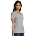 thumbnail image 5 of Hanes Womens T-Shirt 2-Pack Tee V-Neck Nano-T Short Sleeve Ultra-light cotton, 5 of 5