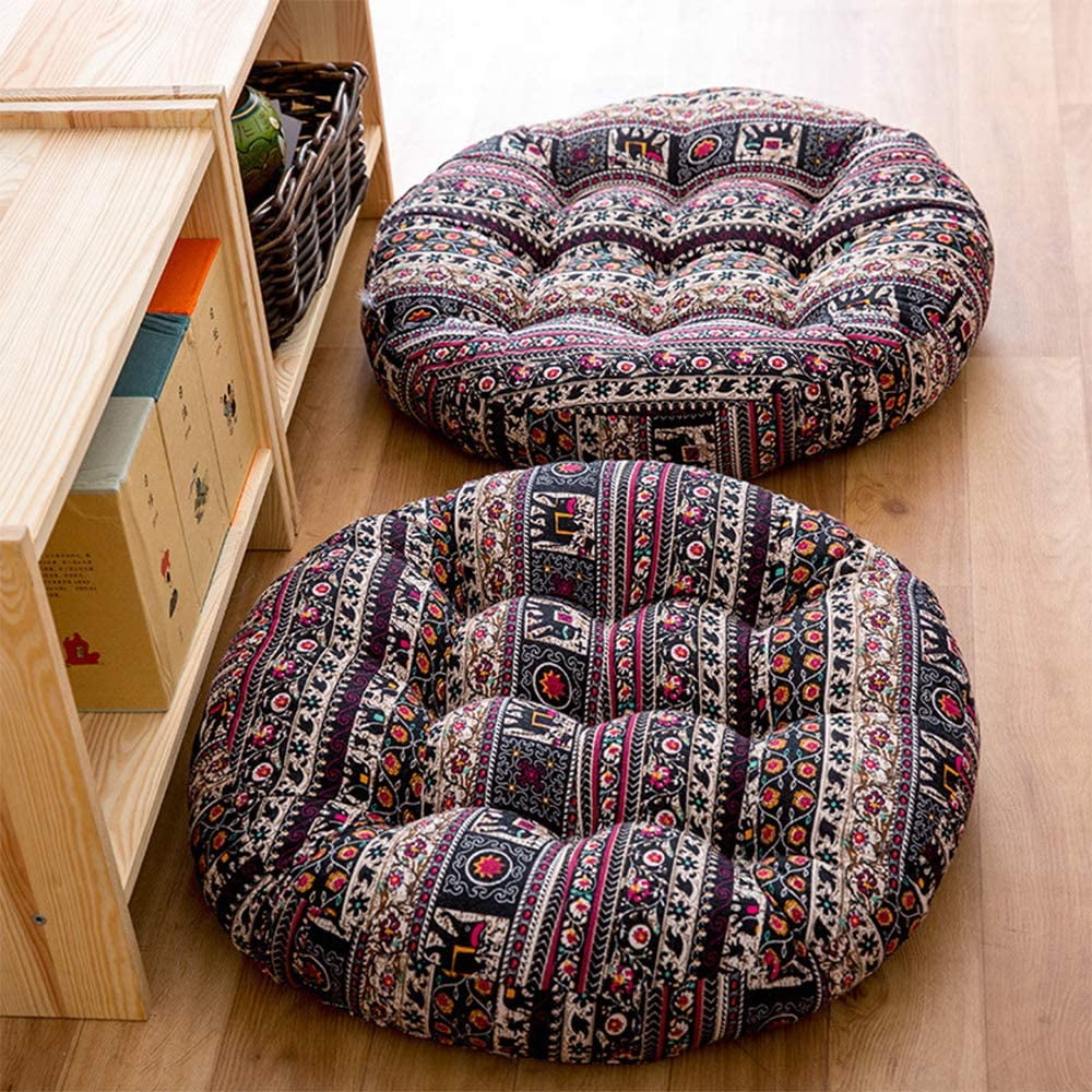 Meditation Cushion Square Floor Pillow himalayan Mandala Floor