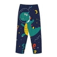 thumbnail image 5 of Sigee Dinosau Space Explorer Print Women's Soft Pajama Pants - Breathable and Comfortable Lounge Sleep Bottoms with Elastic Waistband and Pockets-Medium, 5 of 9