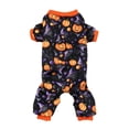 thumbnail image 4 of Dog Halloween Pajamas Festive Printed Pet Four‑Leg Sleep Jumpsuit Comfortable Holiday Outfit for Small Medium Large Dogs Home Rest Halloween Dress‑up (M), 4 of 4