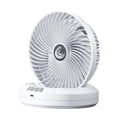 thumbnail image 3 of Ventilador de escritorio silencioso con inclinación ajustable, 4 velocidades y temporizador, ventilador de enfriamiento de aire para Blanco, 3 of 9