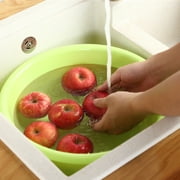 4 Pcs of 12 Round Plastic Wash Basin, Dish Bowl, Laundry Bowl, Cleaning Pail, Shampoo Basin & Trays (4 Quart Capacity)