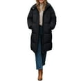 thumbnail image 2 of Pyhlmscde Women's Casual Mid Long Waisted Thick Warm Puffer Coat, Puffer Jacket Womens, Winter Clothing for Women, Winter Coats for Women, 2 of 6