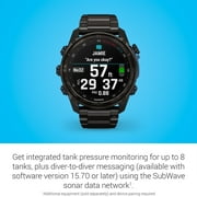 Garmin Descent Mk3i, 51 mm Carbon Gray DLC Titanium with DLC Titanium Band (010-02752-13)
