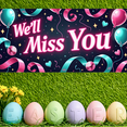 thumbnail image 5 of Colorful We ll Miss You Banner with Balloons Stars and Flowers Background Party Decoration for Farewell Parties Departure Celebrations Photo Booths and Gatherings, 5 of 8