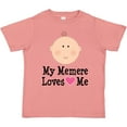 thumbnail image 3 of Inktastic Me Memere Loves Me Grandchild Girls Toddler T-Shirt, 3 of 5