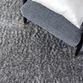 thumbnail image 3 of SAFAVIEH Charlotte Solid Plush Shag Area Rug, Grey, 8' x 10', 3 of 8