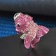thumbnail image 3 of Anillo de mujer, diamantes de imitación, pez de cristal, moda, Festival, cumpleaños, playa, tienda, escuela, joyería personalizada para mujer Ropa, zapatos y accesorios Miscelánea Plata Talla 9 Sonducket AP014538-08, 3 of 6