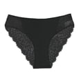 thumbnail image 1 of Gibobby Tangas de mujer sexy encaje Día de San Valentín Ropa interior sexy de cintura para mujer, bragas de color sólido, ropa interior de encaje, bragas para mujer(Negro, CH), 1 of 5