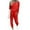 Red, variant on Ekouaer Womens Jogger Pajama Sets Long Sleeve Sleepwear Round Neck Nightwear Soft Pjs Lounge Sets with Pockets