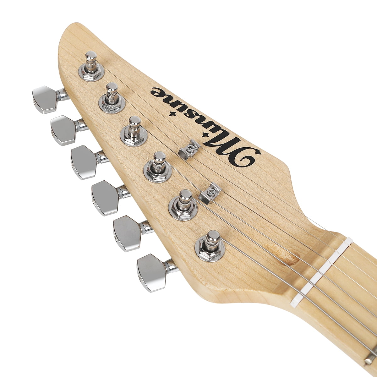 39 Inch Electric Guitar, Full Size Solid Body S-S-S Pickups 6 Strings Beginner Guitar Kit With Gig Bag, Strap, Tremolo Arm, Cable & Picks MS100