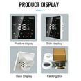 thumbnail image 3 of Smart Thermostat for Home Touchscreen WiFi Voice App Programmable Temperature Control IP20 Protection Auto/Manual Mode Digital Thermostat for 16A Electric Underfloor Heating Compatible with, 3 of 7