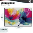 thumbnail image 4 of Stupell Industries Contemporary Two Colorful Poppies Black Framed Giclee Art, 30 x 20, by Chromatic Storm Studio, 4 of 8