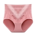 thumbnail image 2 of HUPOM Sexy Underwear For Women Women’S Underwear Briefs High waist Elastic Waist Solid Bikini Pink M, 2 of 9